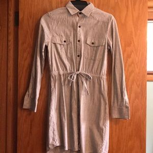 striped button-up steven alan dress